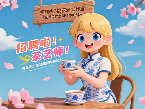 招聘启示图片 上海品茶工作室